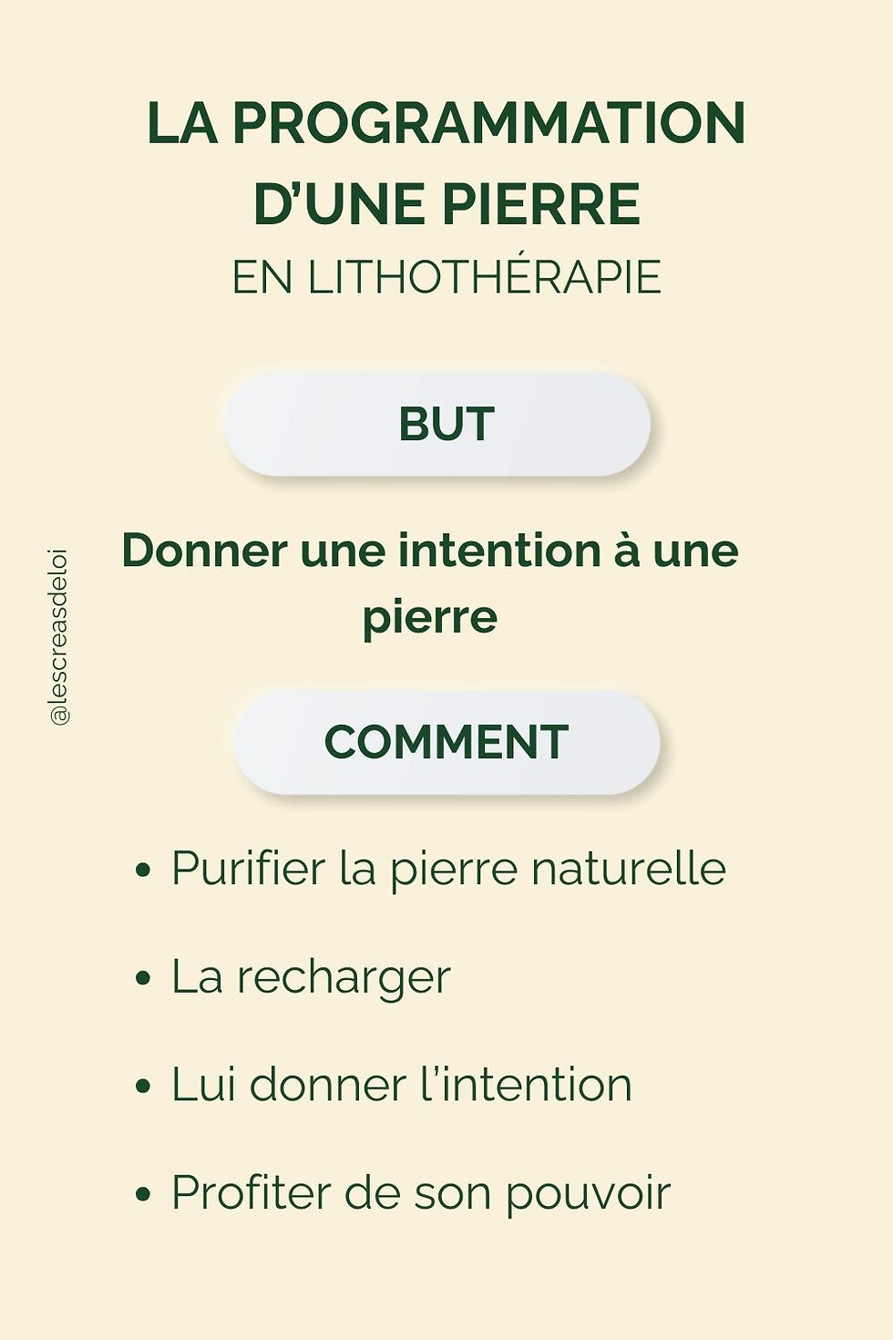 comment programmer une pierre