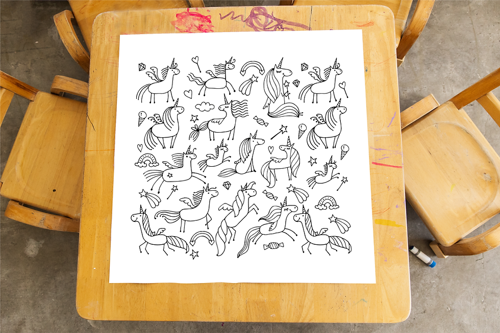 Thumbnail: Unicorn Dreams Coloring Banner