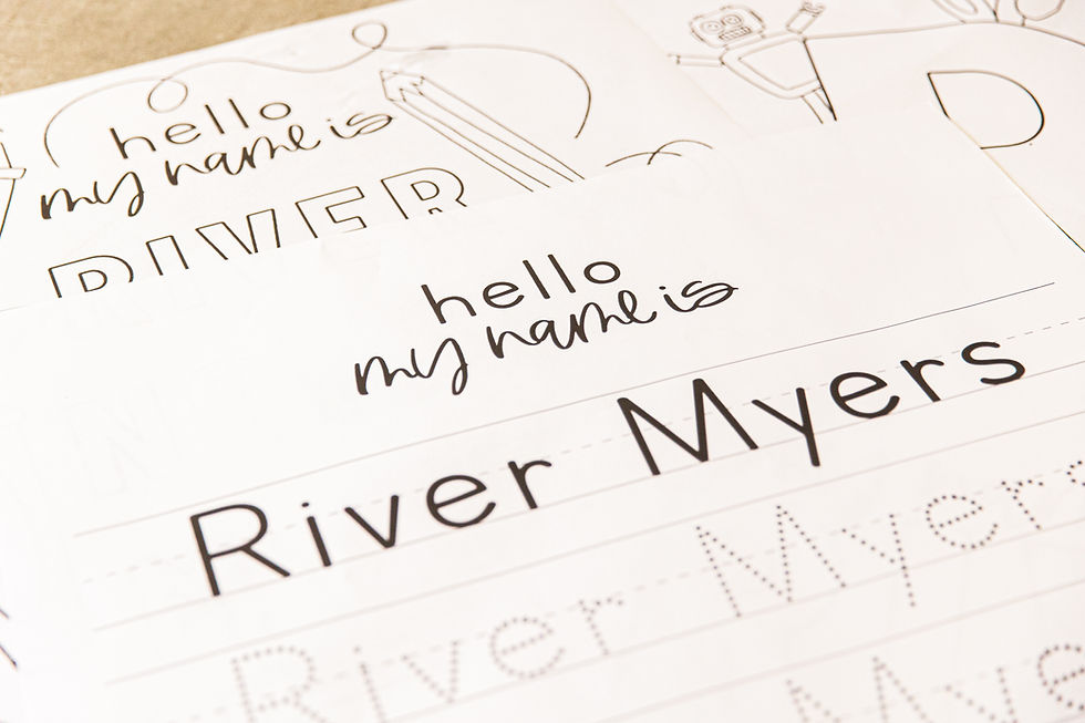 Thumbnail: Learn Your Name Coloring Banner