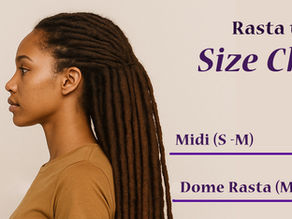 size chart for dome rasta tams hats for dreadlocks by purple party designs