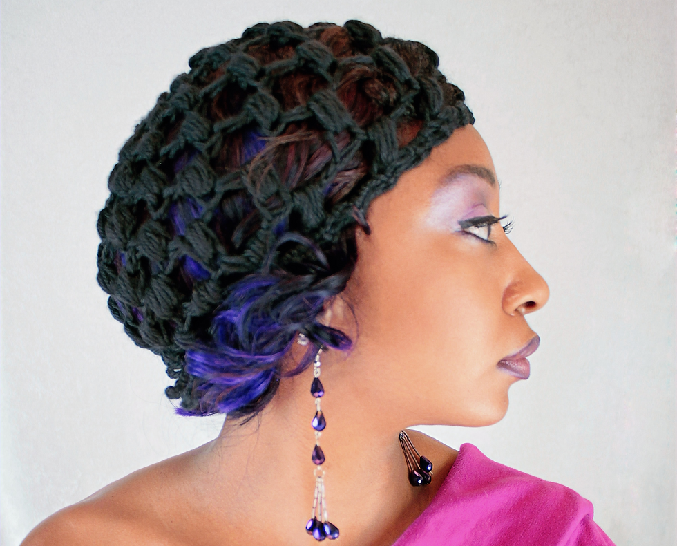 New Item added: Puff lace snoodie cap