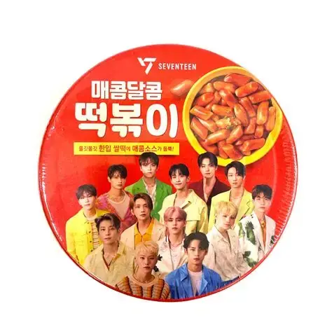 세븐틴 잇츠온 매콤달콤 떡볶이 큰컵 (140g), Seventeen Cup Sweet & Spicy Tteokbokki