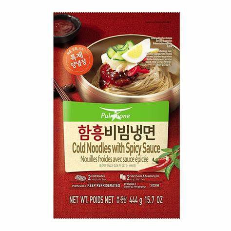 풀무원 함흥 비빔냉면 2인분 384g, Cold Noodles with Spicy Sauce