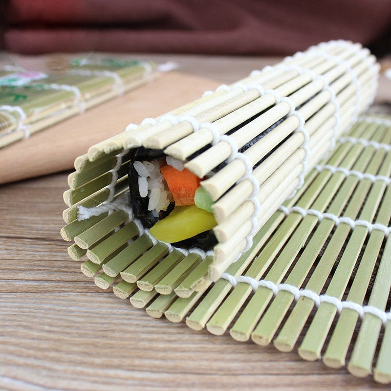 섬네일: 대나무 김발,Moldura para fazer kimbap de bambu