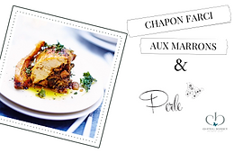 Perle : Chapon farci aux marrons et champignons