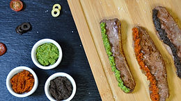 Perle : Emincés de canard, tapenades d’olives et tomates confites