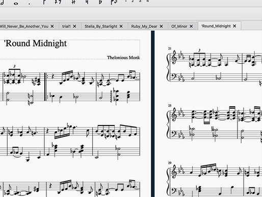 MUSESCOREでスタンダード曲を入力してみた。