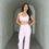 Thumbnail: Flow Wide Leg Pants - Blush