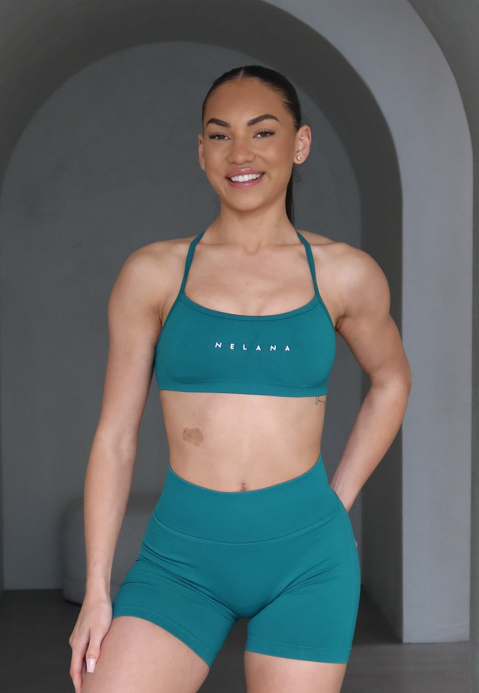 Signature Mini Crop - Forrest Green
