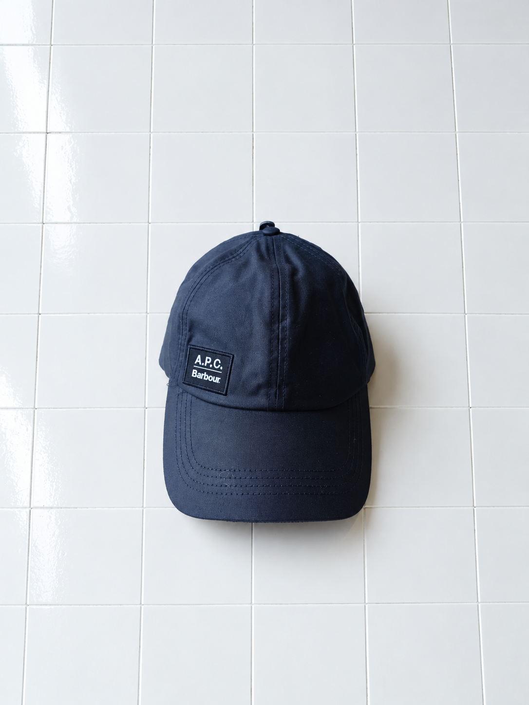 A.P.C. × Barbour (アーペーセー バブアー) ワックスコットン キャップ フロント全体