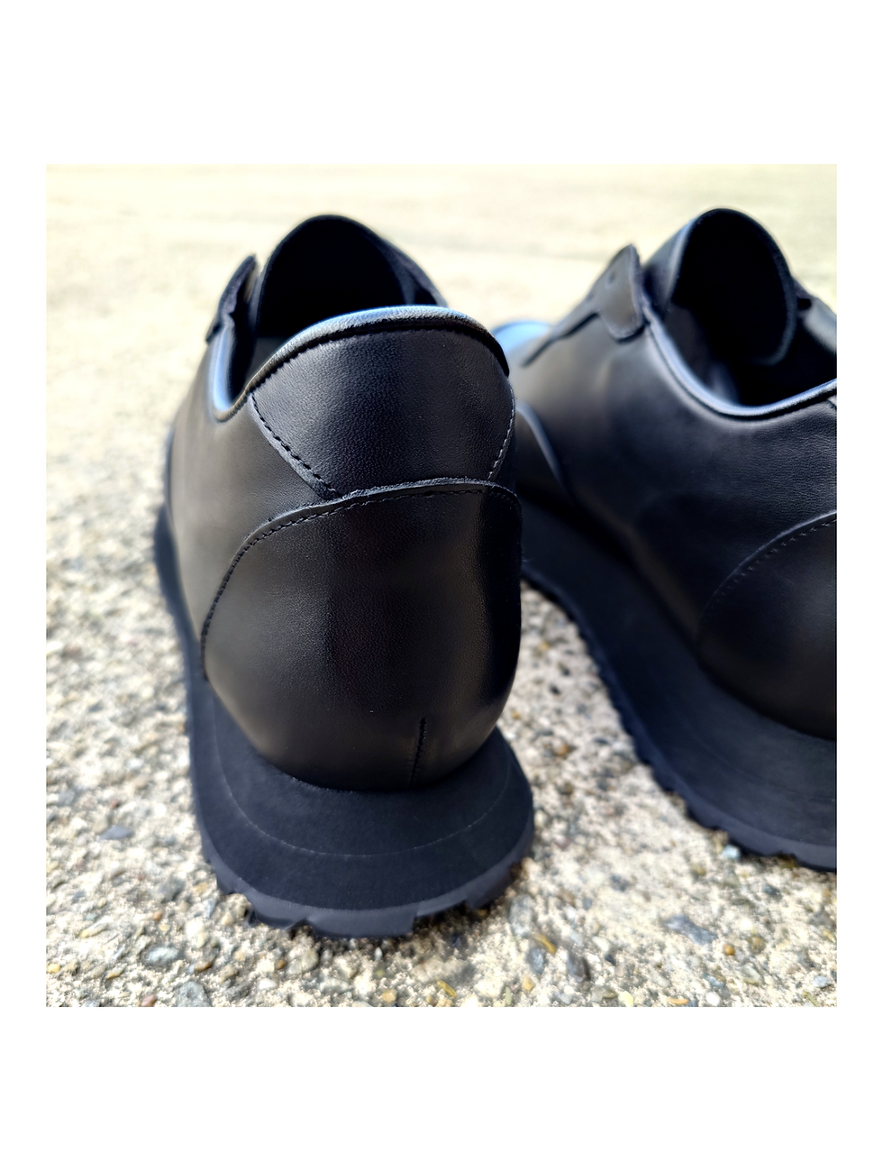 Thumbnail: foot the coacher/leather sneakers (laceless)