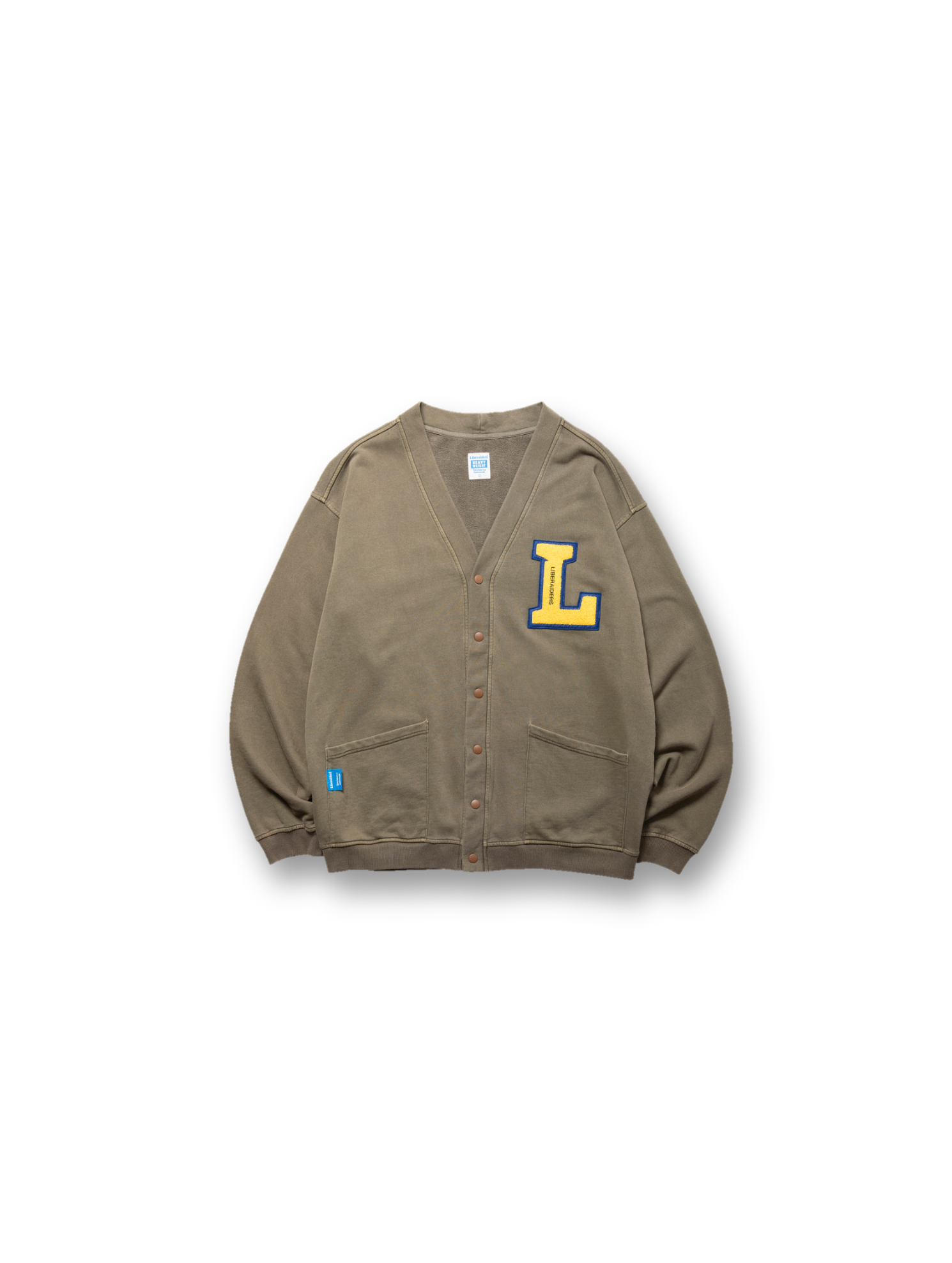 LIBERAIDERS/   garment dyed sweat cardigan