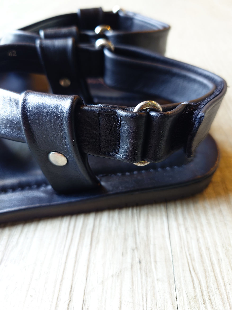 Thumbnail: THE SANDAL FACTORY/soft leather back strap sandal