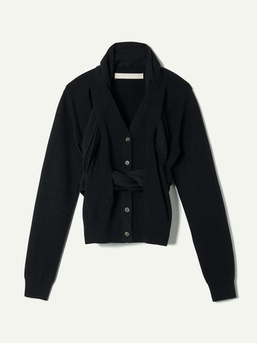 LEINWÄNDE/ ribbon tie cardigan | ROLY POLY