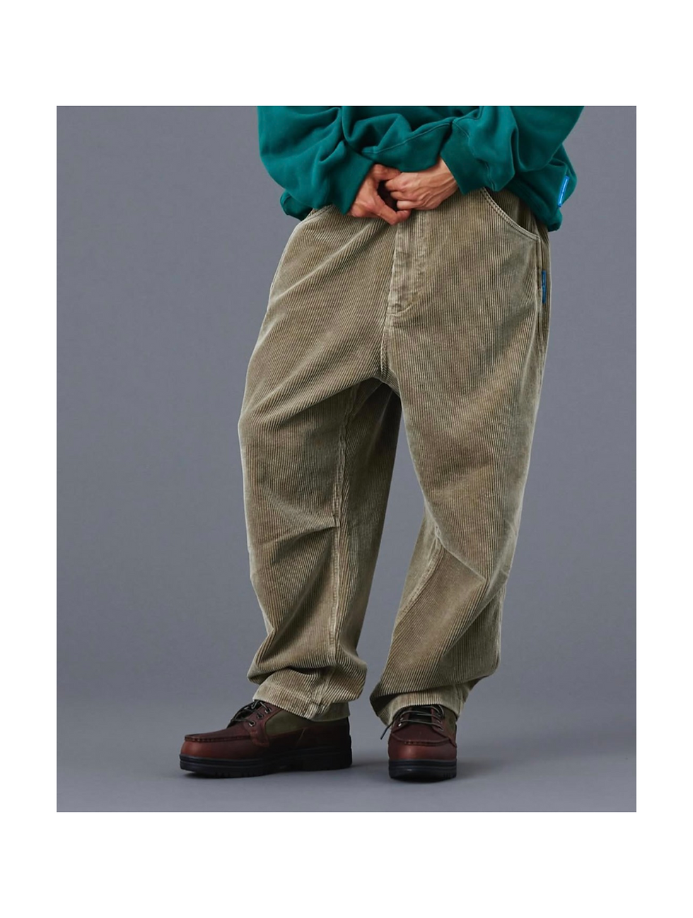 縮圖：LIBERAIDERS/   garment dyed corduroy sarrouel pants