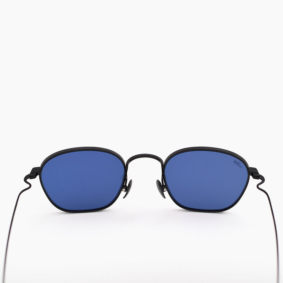 Thumbnail: AKILA/アキラ　　　　　　　OSIRIS matte black titanium frame blue lenses