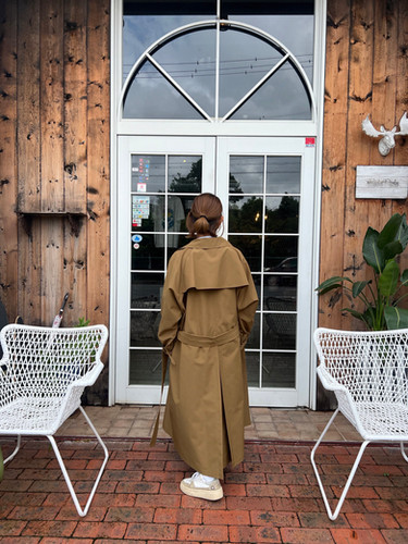 VACHEMENT ヴァシュモン リサイクルシェルタフタトレンチコート