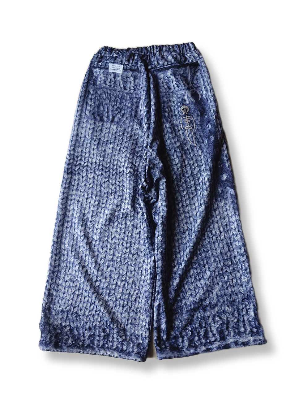 サムネイル： TALKING ABOUT THE ABSTRACTION/wool transfer wide sweat pants