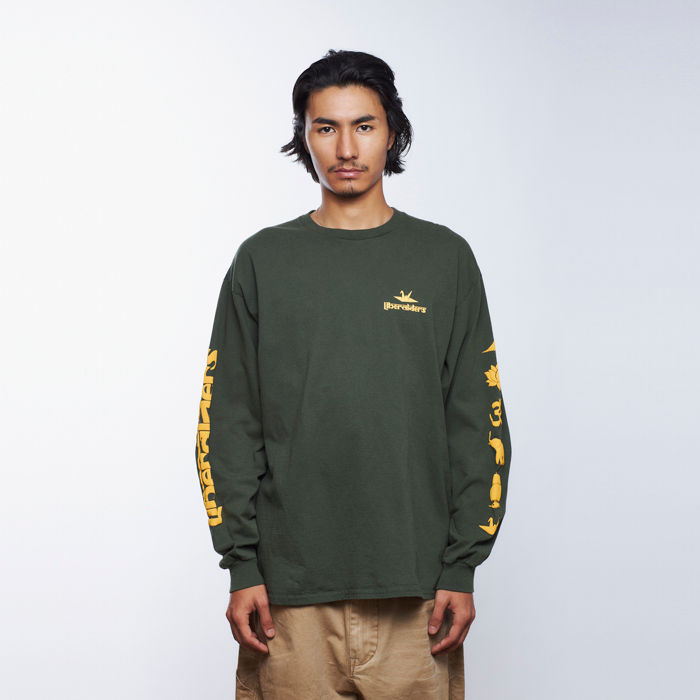 サムネイル： Liberaiders/リベレイダース　sleeve logo L/S tee