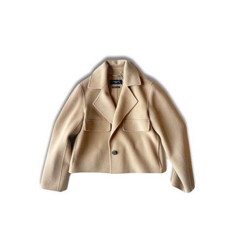 Max Mara WEEKEND ダブルフェイスチビ襟ジャケット JI 44 Max Mara WEEKEND ダブルフェイスチビ襟ジャケット JI 44