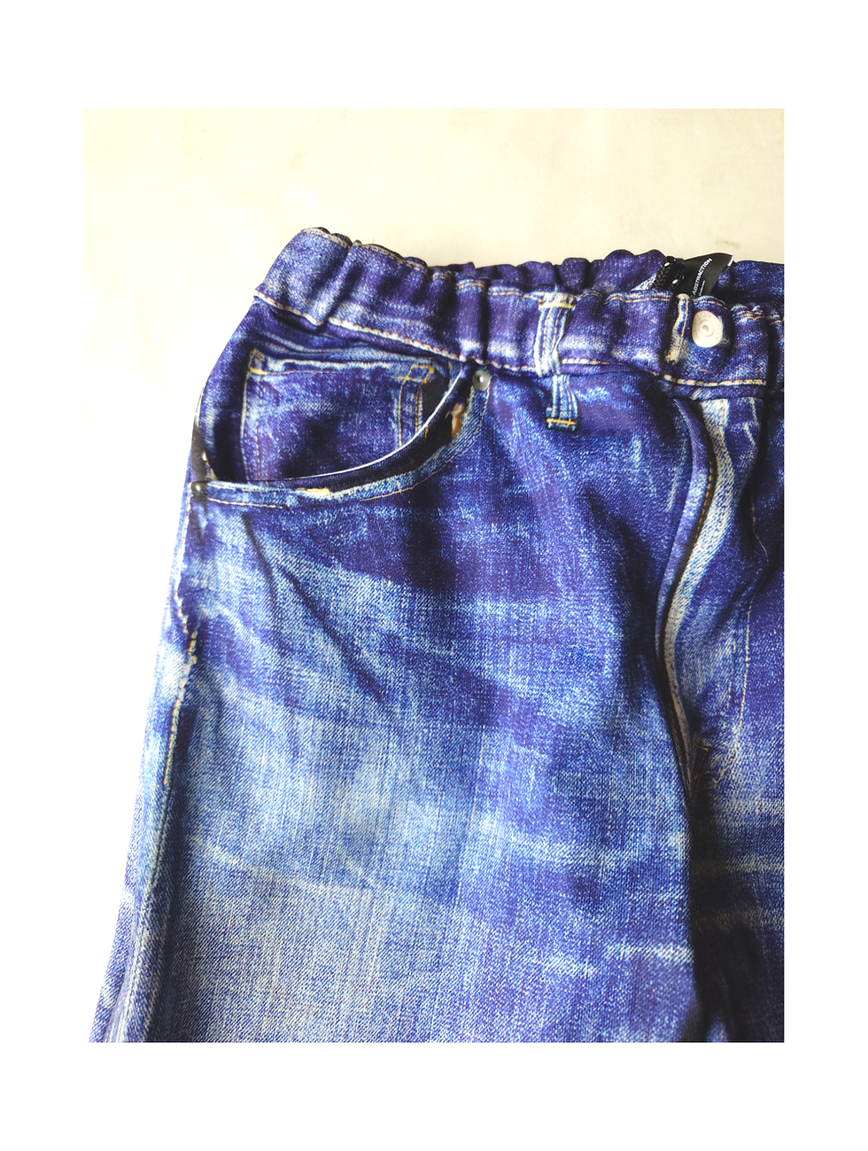 縮圖：TALKING ABOUT THE ABSTRACTION/ print straight pants ww2 