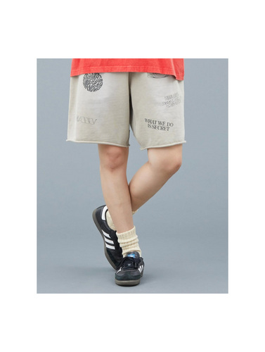 Liberaiders/Liberaiders handwriting print sweat shorts | ROLY POLY
