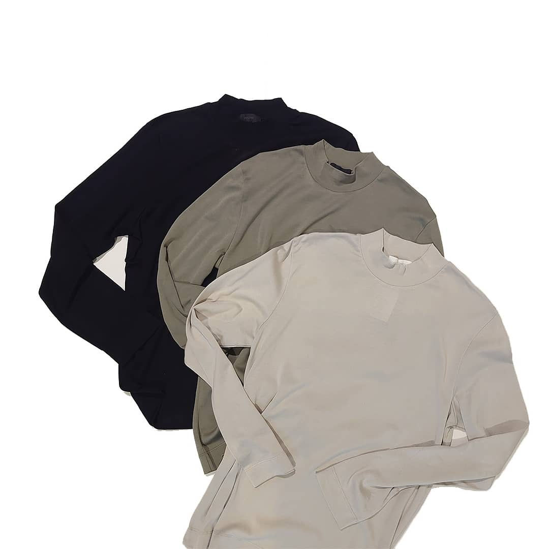 ELVINE sven   mid neck long sleeve knit  