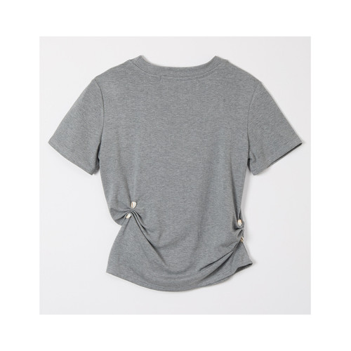 LEINWÄND/Stone Pinched Lyocel Tee | ROLY POLY