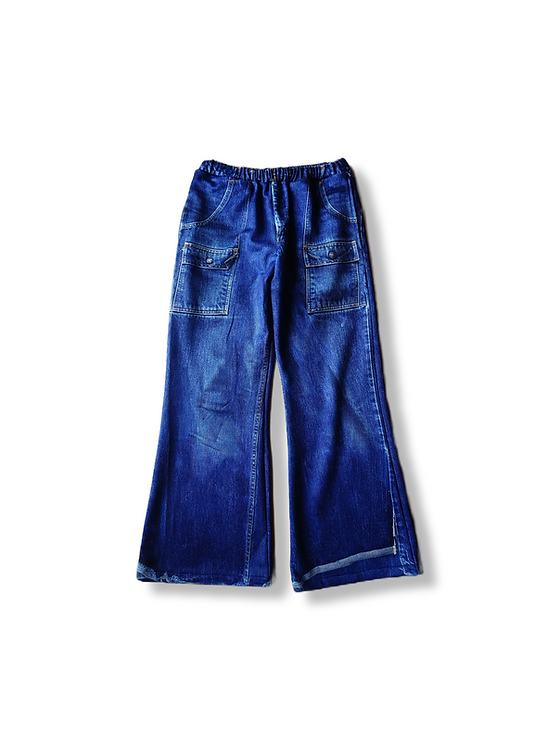 TALKING ABOUT THE ABSTRACTION ショーツ TALKING ABOUT THE ABSTRACTION/bush denim transfer bootcut sweat