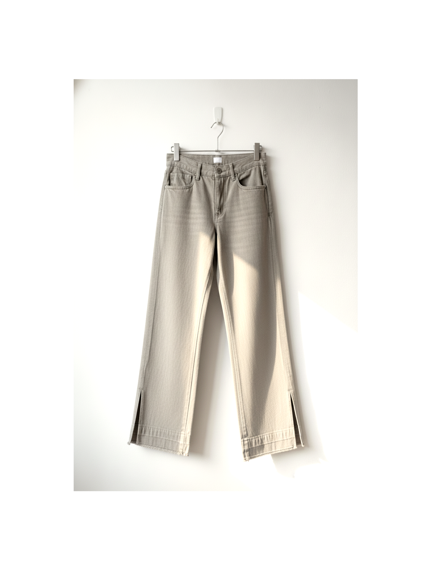 NEPLA./ side pleats straight denim