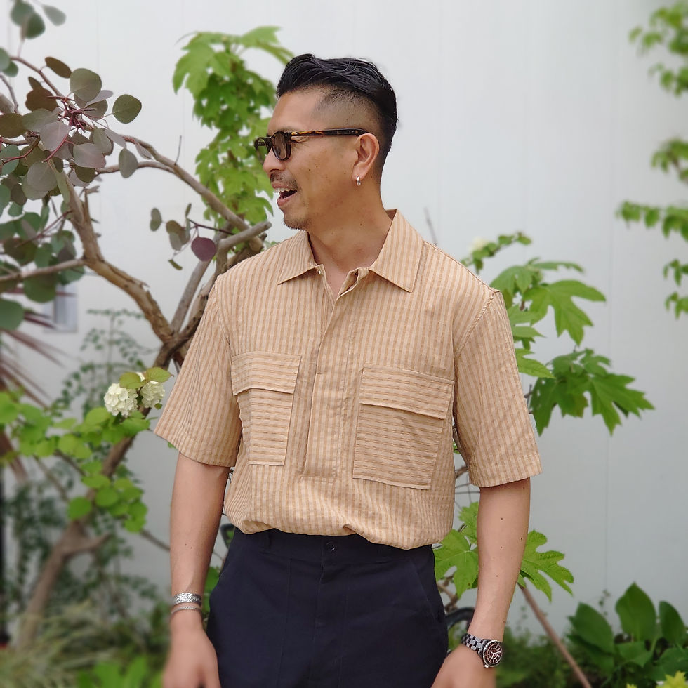 Thumbnail: ELVINE/Elwein Lorenz Seersucker Pullover Shirts
