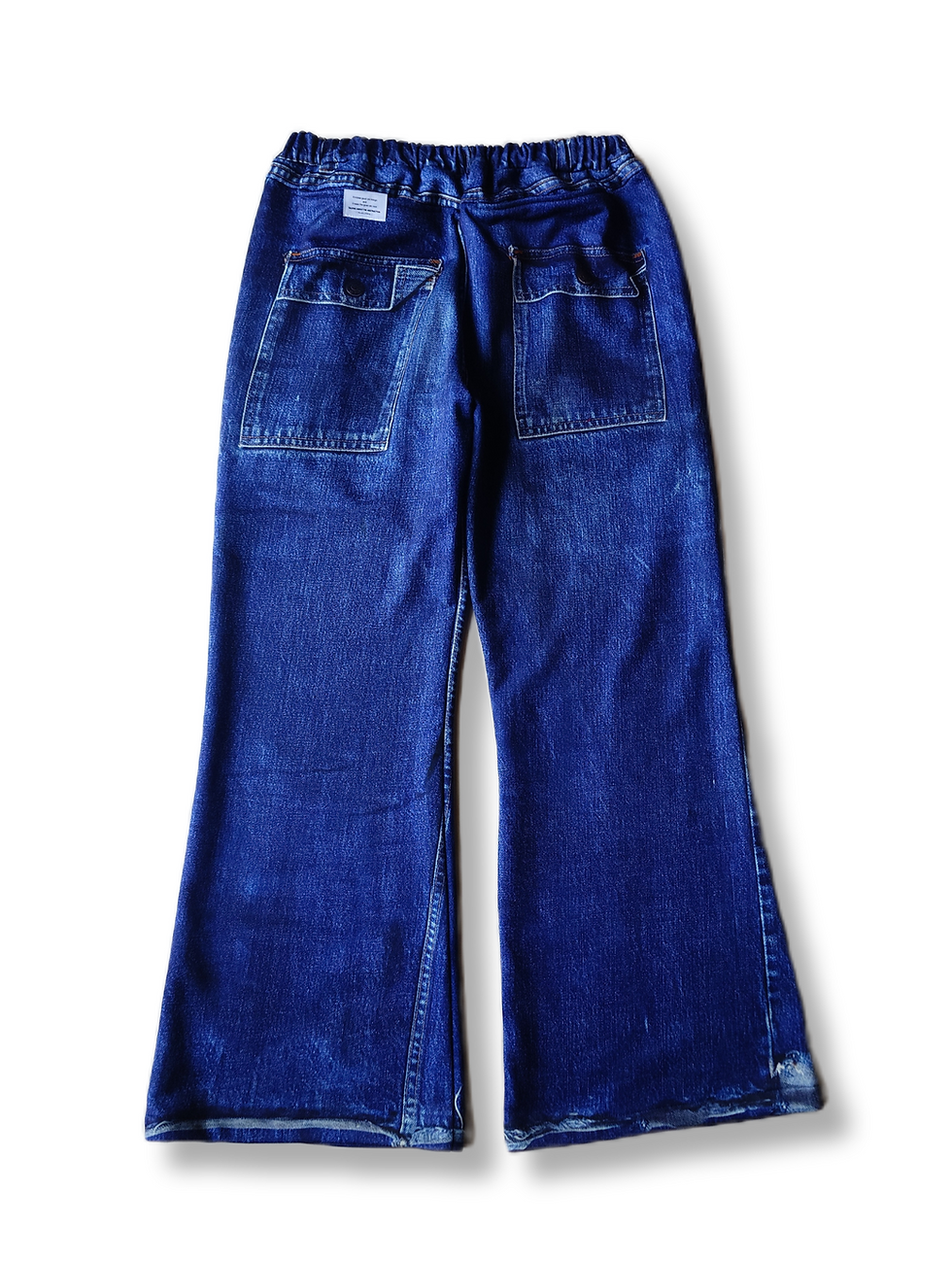 サムネイル： TALKING ABOUT THE ABSTRACTION/bush denim transfer bootcut sweat pants