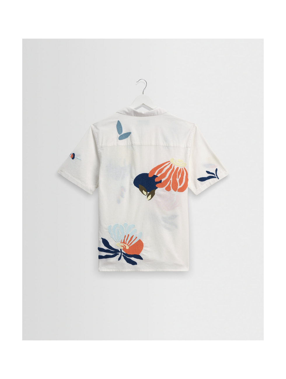 サムネイル： WAX LONDON/didcot flower stitch chunky shirt