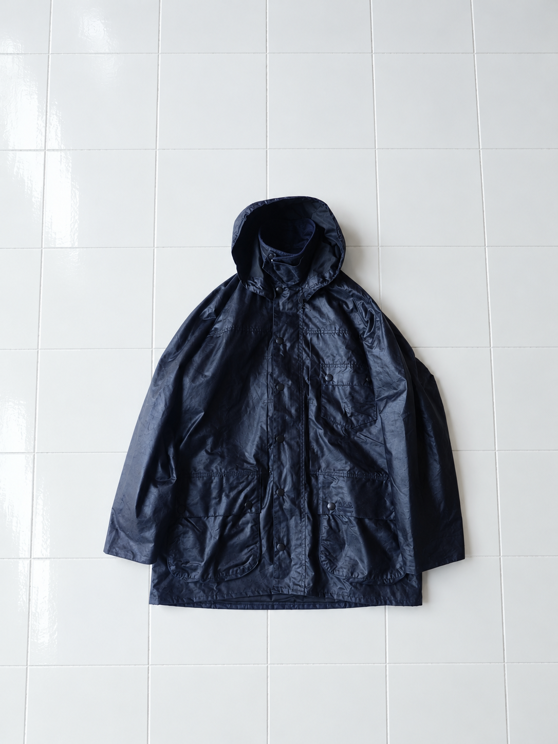 A.P.C. × Barbour (アーペーセー バブアー) ビューフォート オイルドジャケット フロント全体