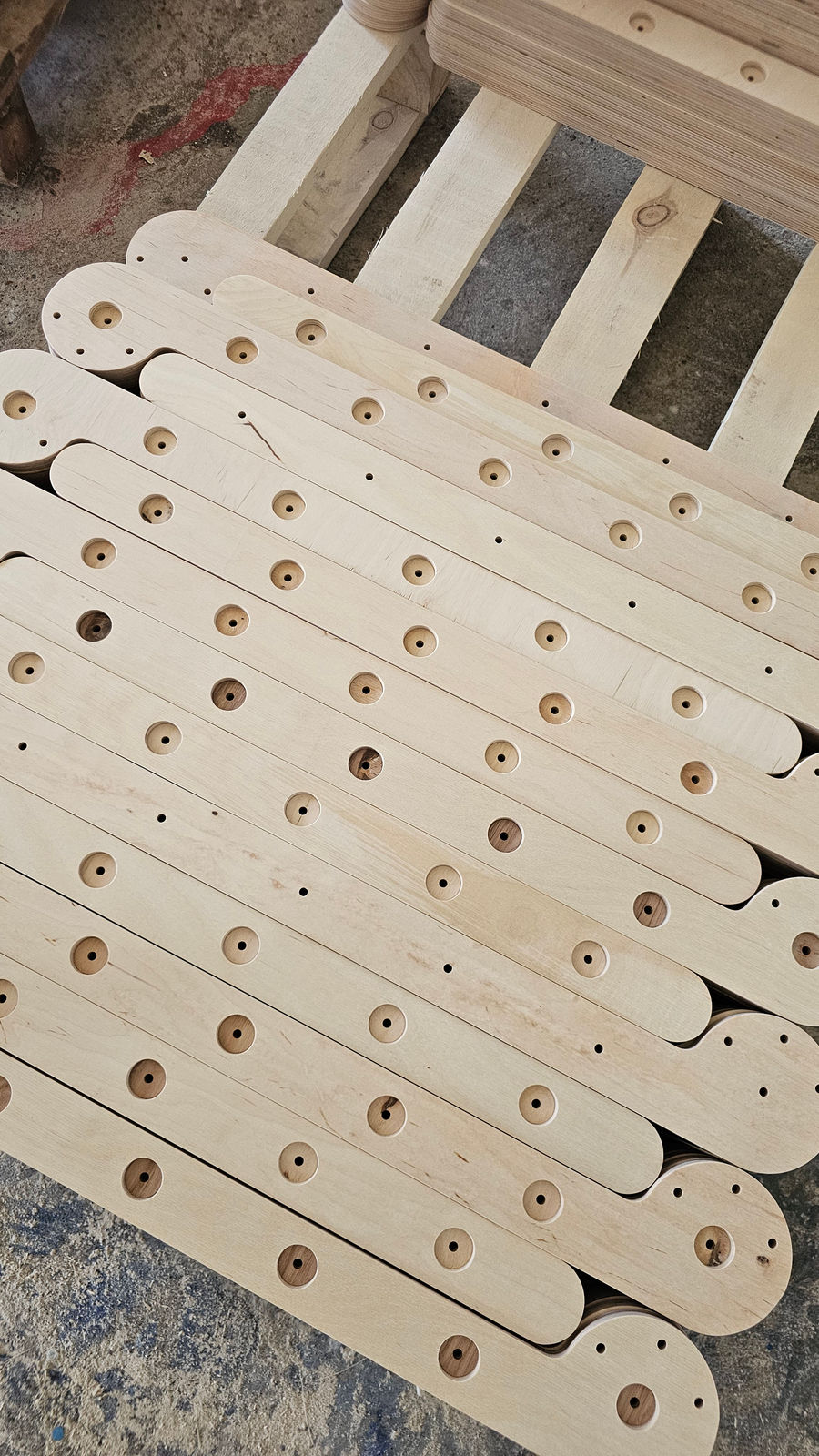 Production of Wooden Components for CLIFF Climbing Frames