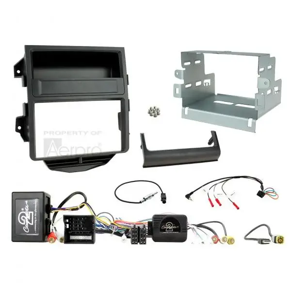 FP8513K Double din install kit to suit Porsche macan &ndash; amplified black