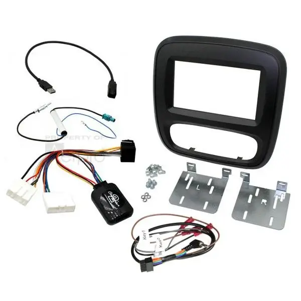 Aerpro FP8132K Double din black install kit to suit Renault - trafic x82