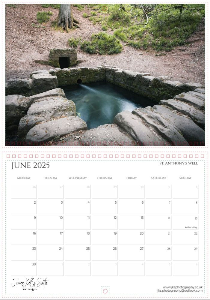 Forest of Dean & Wye Valley 2025 Calendar. St. Anthony's Well in Flaxley