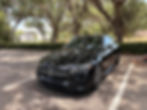 Shiny black Mercedes-Benz after mobile detailing services.