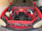Cleaned engine bay for mobile detailing service