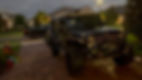 Black Jeep parked for a mobile detailing service.