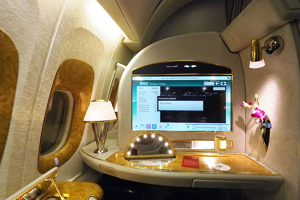 Emirates First Class Cabin