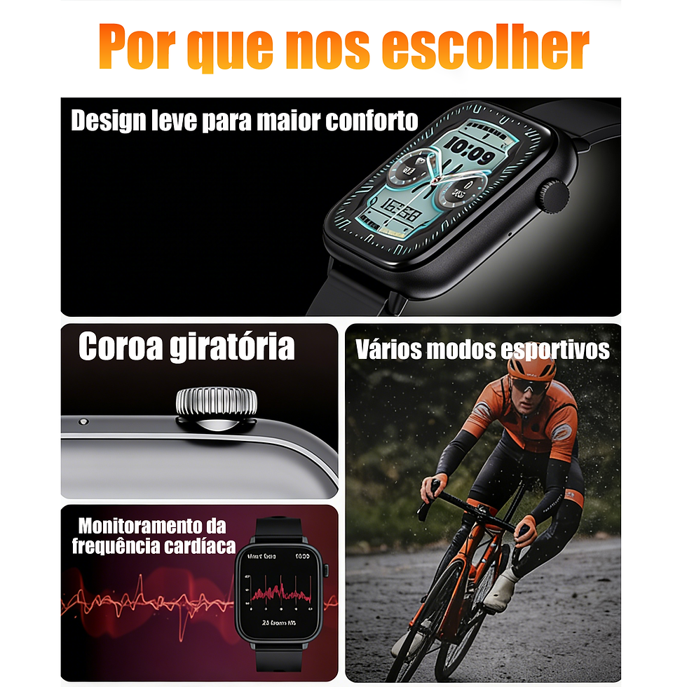 Miniatura: Relógio inteligente XIYUVEAR X12 com tela sensível ao toque de 1,83 polegadas, 