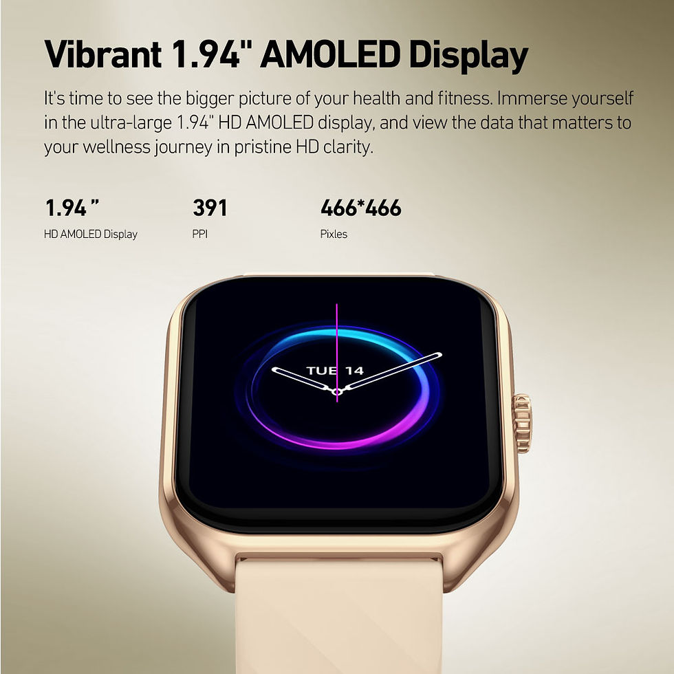 Miniatura: Zeblaze GTS 4 Voice Calling Smart Watch 1.94" HD AMOLED Display 100+ Sports Mode