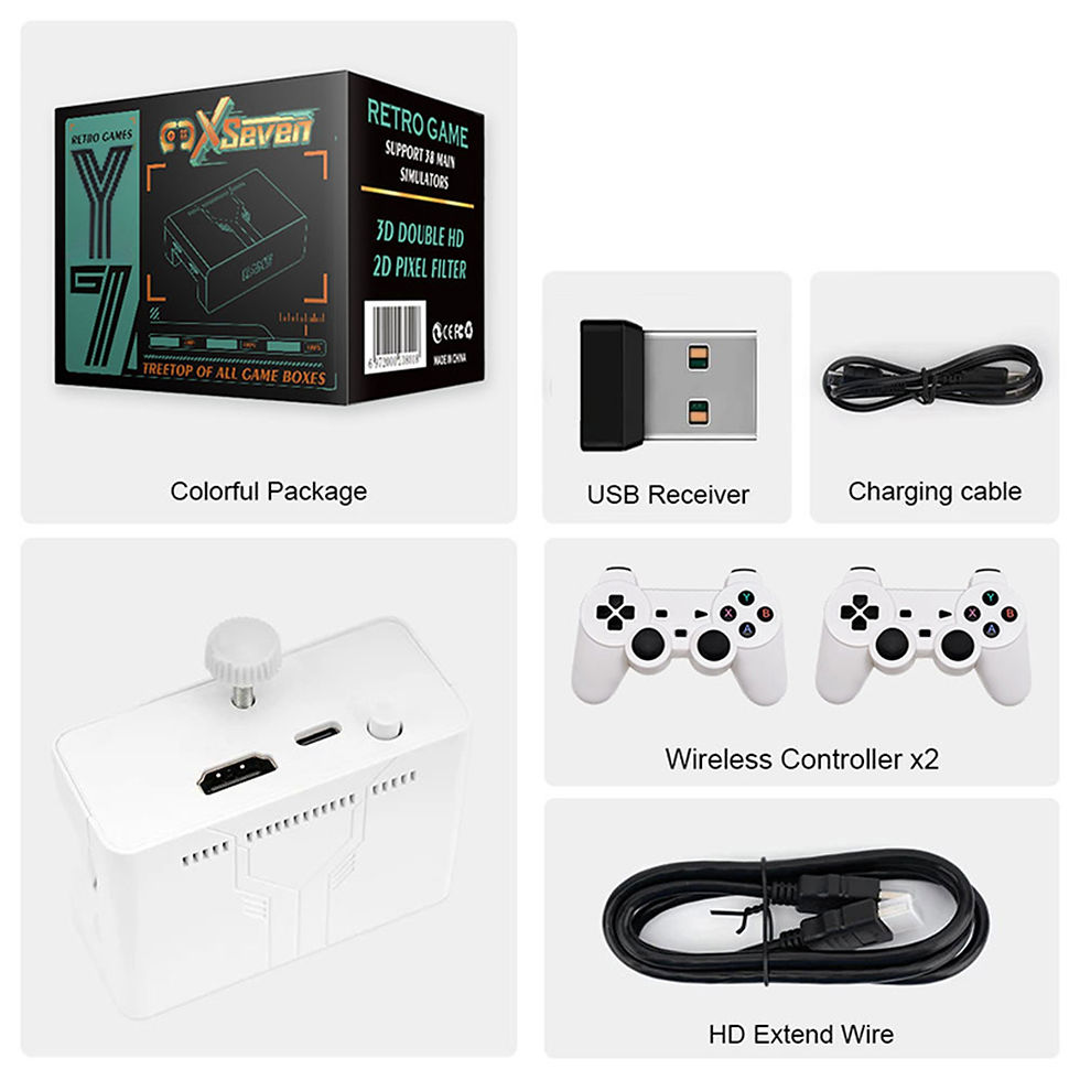 Miniatura: Coopreme X7 Y7 Updated Super TV Game Box HD Output Joystick Dual Controller Figh