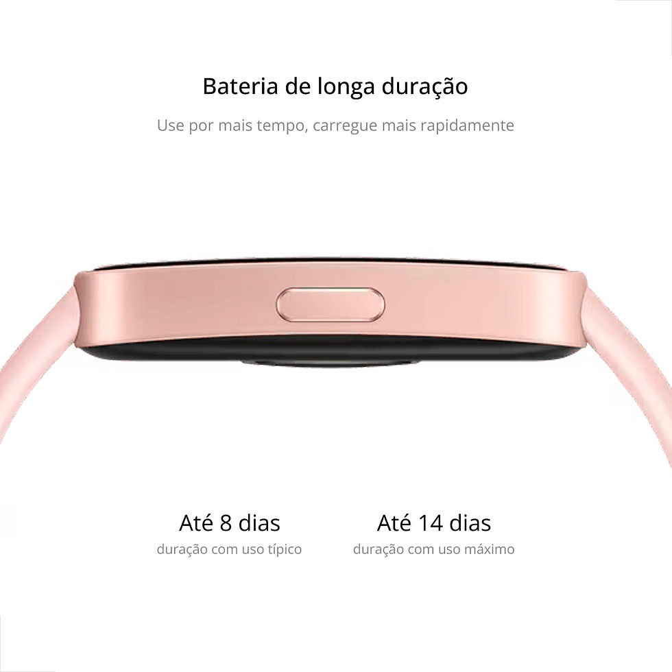 Miniatura: Smartwatch Huawei Band 10 AMOLED Rosa para Treinos