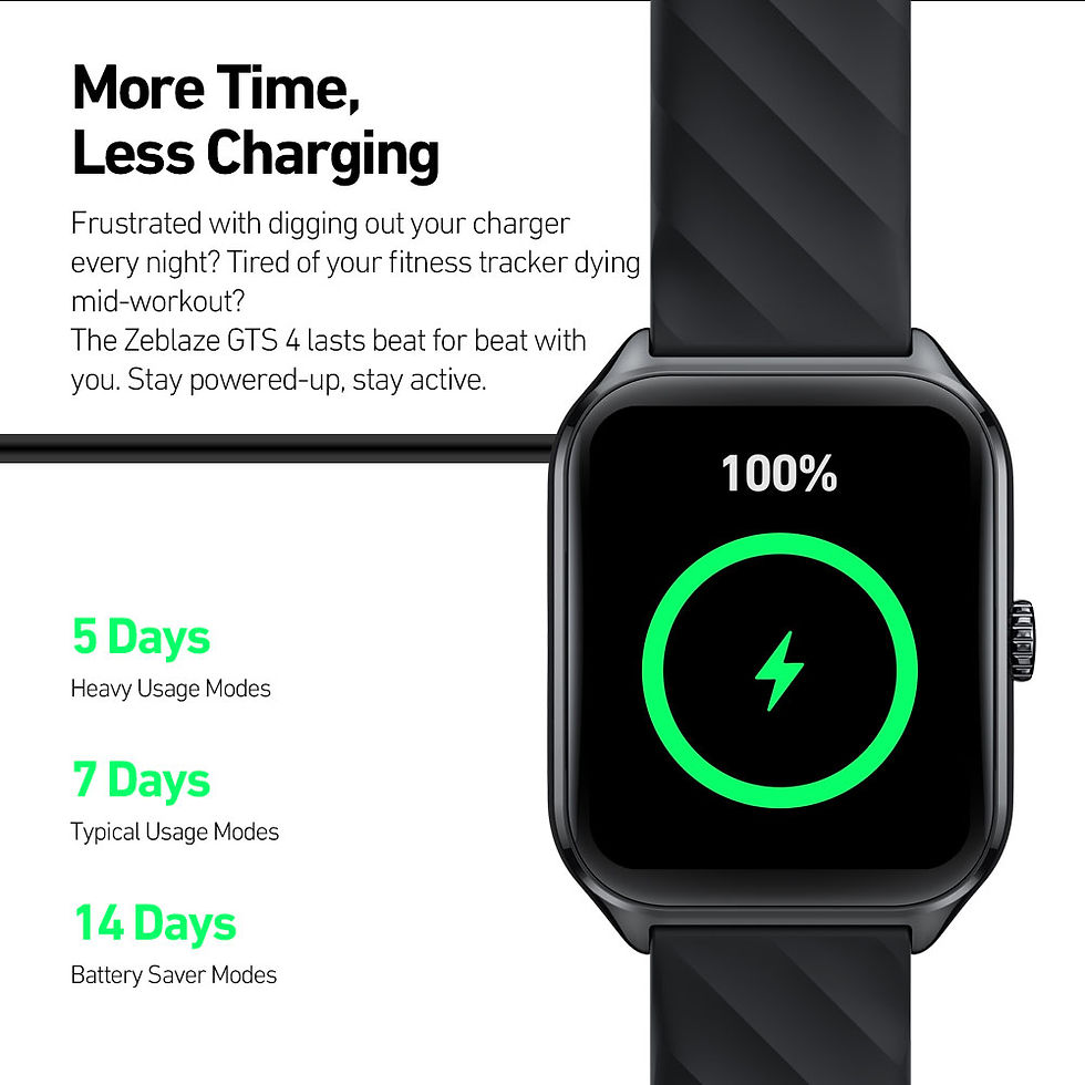 Miniatura: Zeblaze GTS 4 Voice Calling Smart Watch 1.94" HD AMOLED Display 100+ Sports Mode