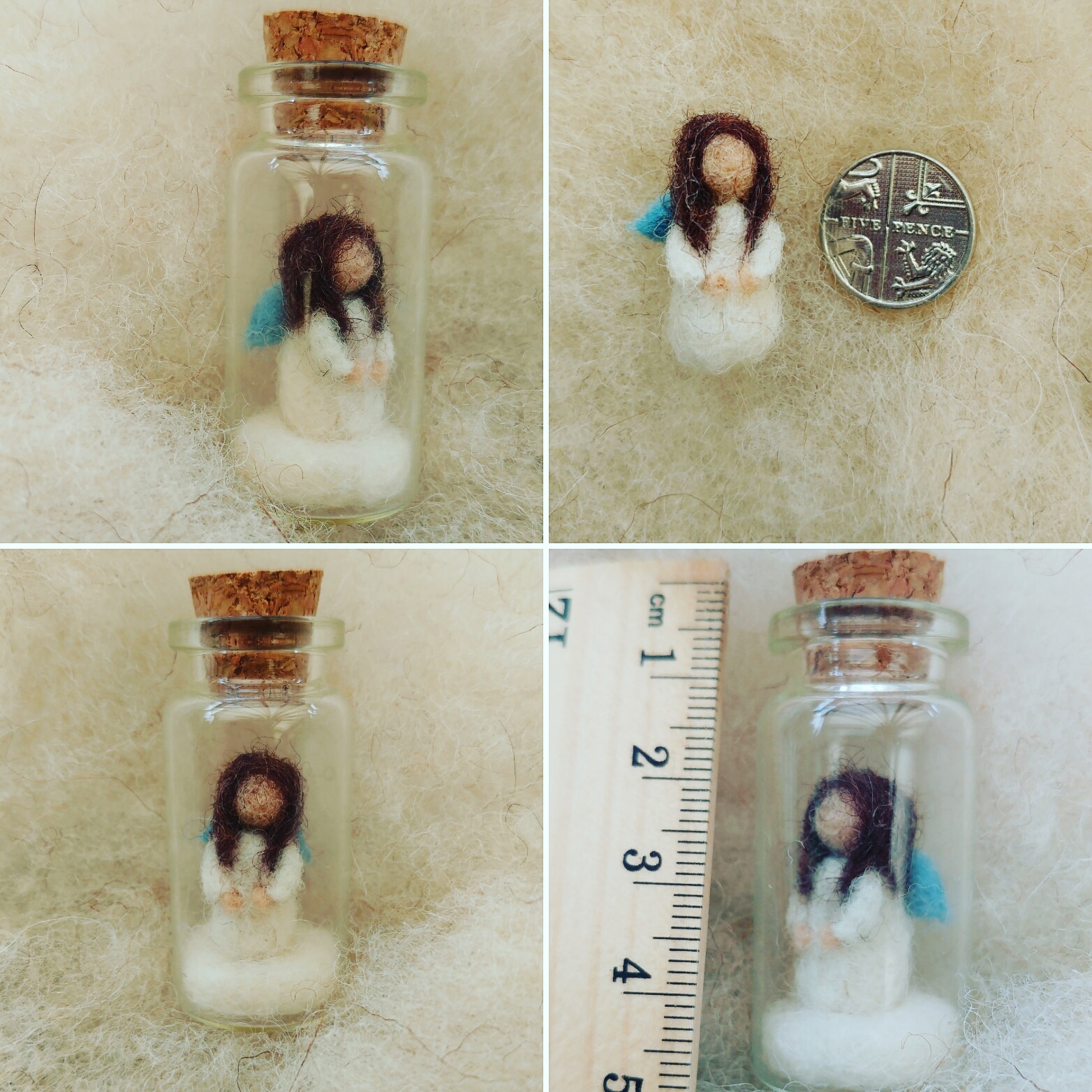 Felt Angel in a Bottle