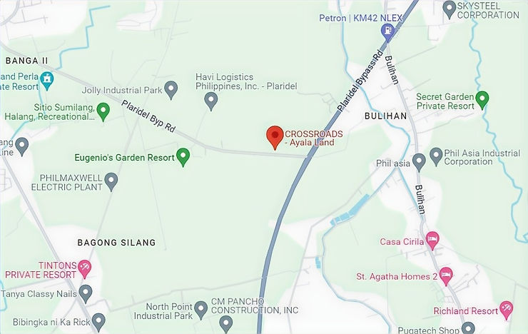 Map of Crossroads by Ayala Land