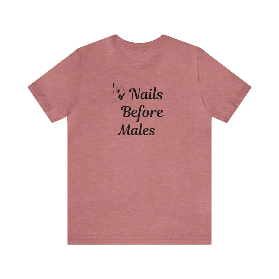 Thumbnail: NAILS BEFORE MALES- Unisex Softstyle T-Shirt
